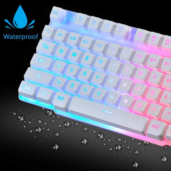 Wired Mechanical Feel Gaming Keyboard and Mouse Set Rainbow ... - Image 5