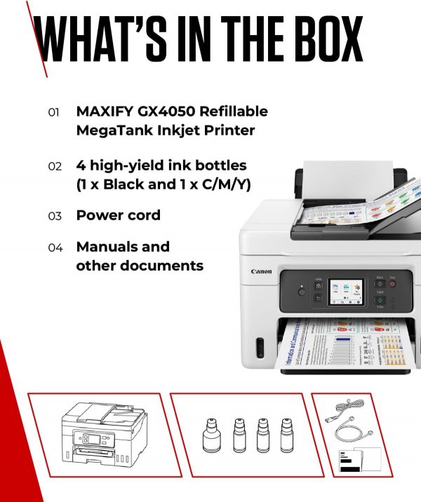 Canon MAXIFY GX4050 Printer for Home/Office Use - Colour Pri... - Image 8