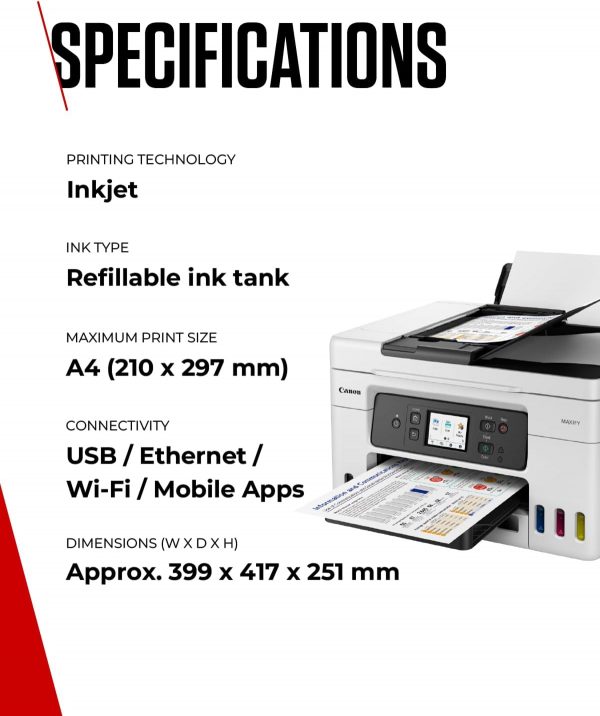 Canon MAXIFY GX4050 Printer for Home/Office Use - Colour Pri... - Image 7