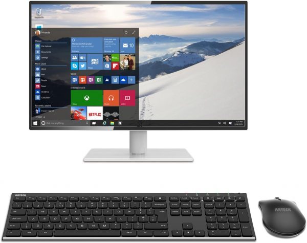 Arteck 2.4G Wireless Keyboard and Mouse Combo - Stainless St... - Image 8