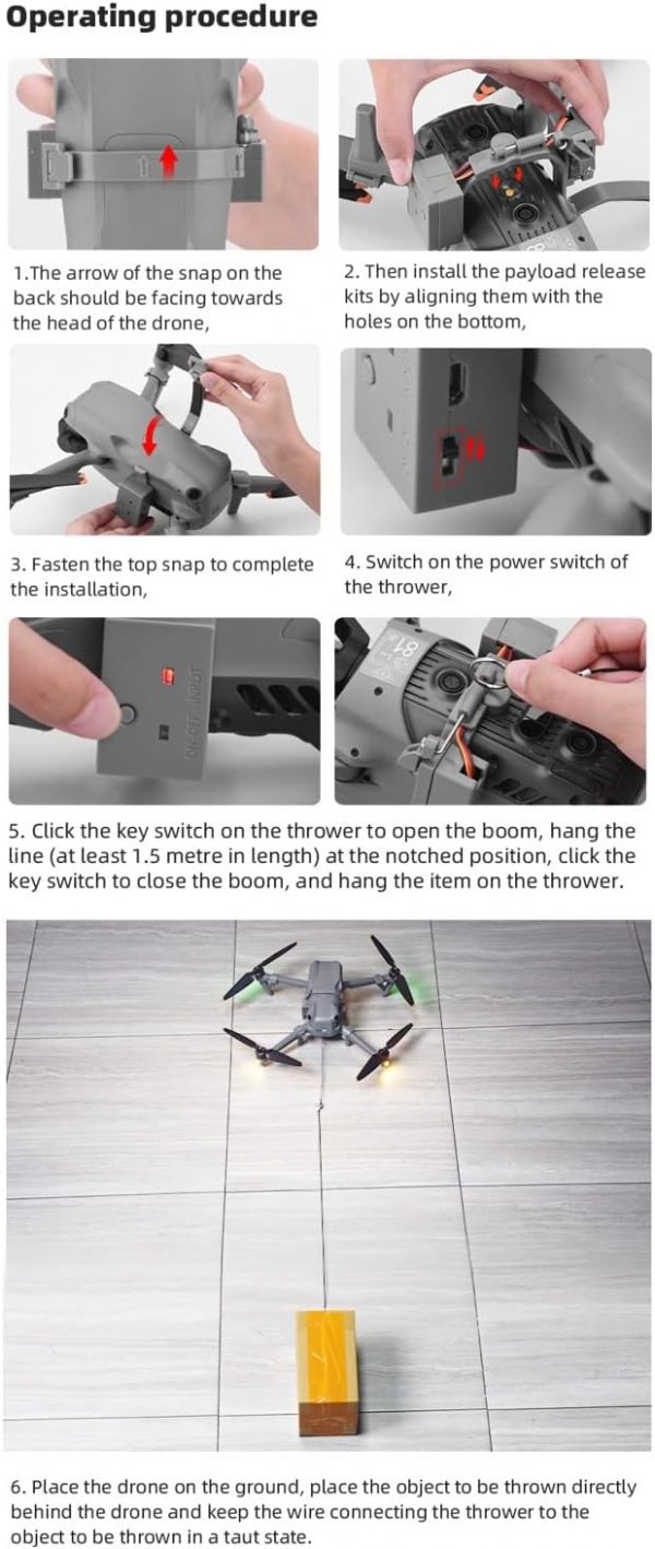 BTG Air 3 Drone Airdrop Payload Dropper Compatible with DJI ... - Image 2