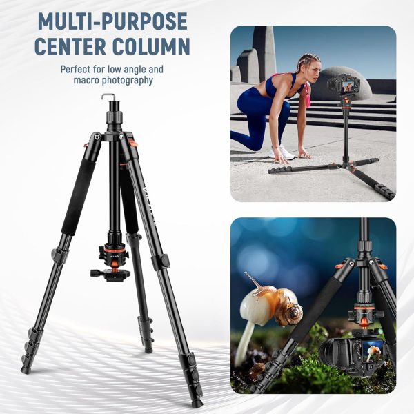 Victiv 78"/ 198cm Camera Tripod for Canon Sony Nikon, DSLR T... - Image 8