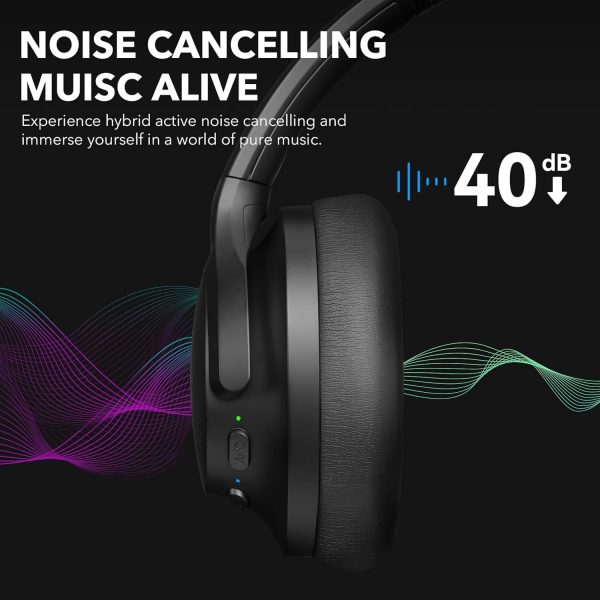 1Mii Y8 Hybrid Active Noise Cancelling Headphones, LDAC Hi-R... - Image 4