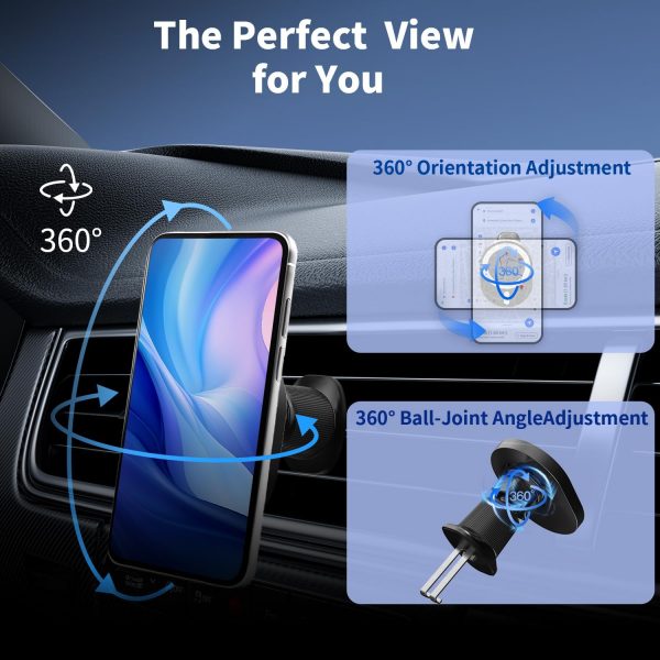 Mag-safe Car Charger Mount,15W Fast Charging,20xN55 Magnets,... - Image 7