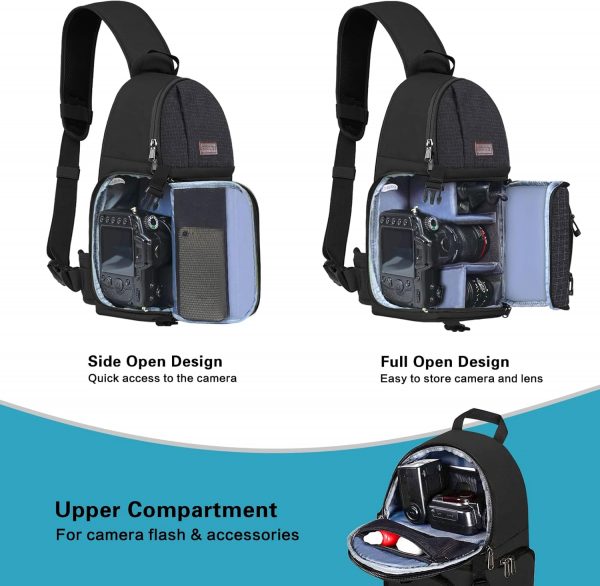 MOSISO Camera Sling Bag, DSLR/SLR/Mirrorless Camera Backpack... - Image 3