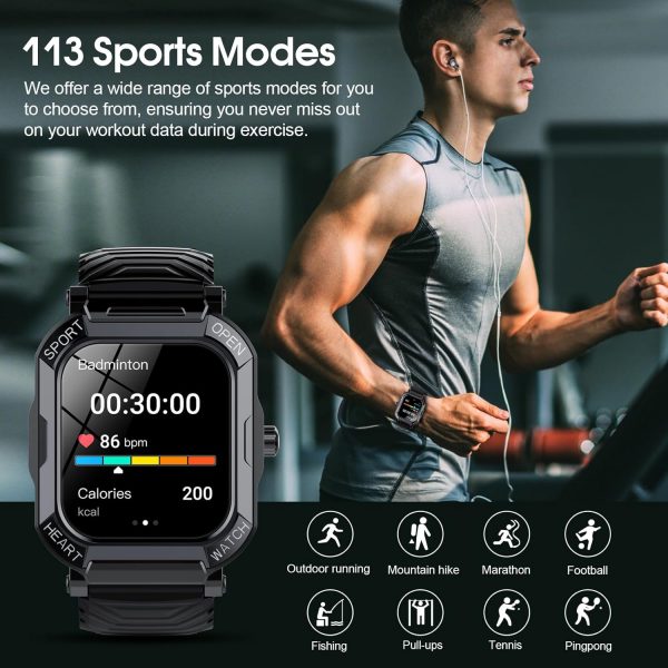 Smart Watch for Men Women, 1.85" HD Smartwatch (Answer/Make ... - Image 6