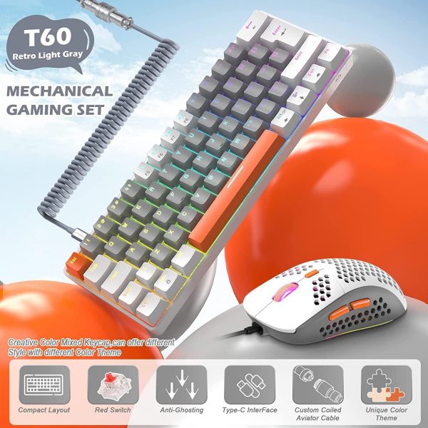ZIYOU LANG Wired Gaming Keyboard and Mouse Combo+Coiled USB ... - Image 3