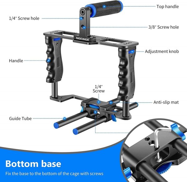 Neewer Aluminum Alloy Camera Video Cage Film Movie Making Ki... - Image 4