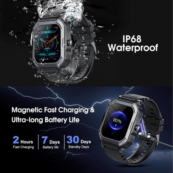 Smart Watch for Men Women, 1.85" HD Smartwatch (Answer/Make ... - Image 4