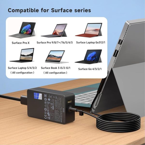 65W Surface Pro Charger Replacement Fit for Microsoft Surfac... - Image 6