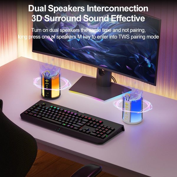 CofunKool Portable Bluetooth Speaker with 8W Loud Stereo Sou... - Image 5
