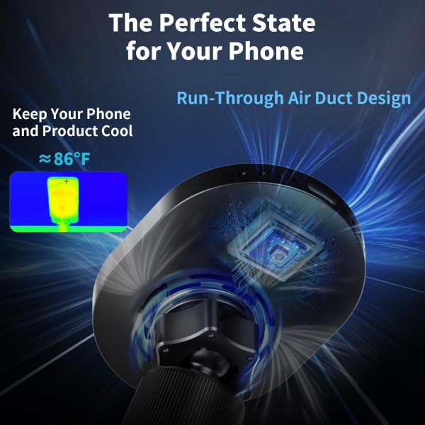 Mag-safe Car Charger Mount,15W Fast Charging,20xN55 Magnets,... - Image 8