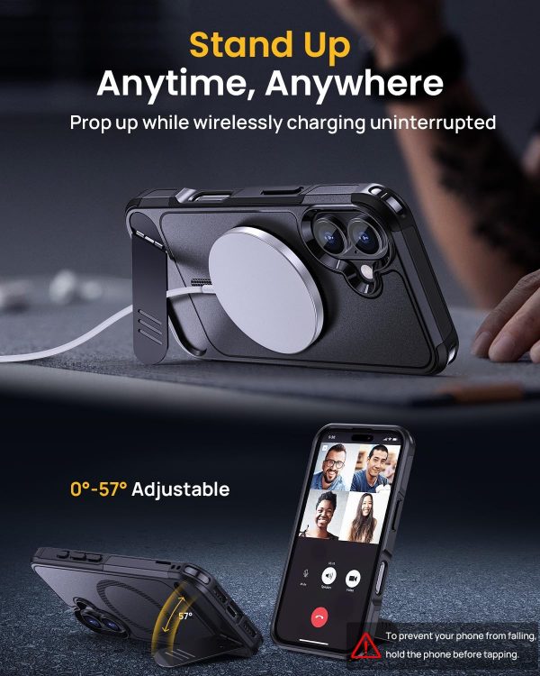 Lanhiem Magnetic for iPhone 16 Case with Privacy Screen Prot... - Image 4