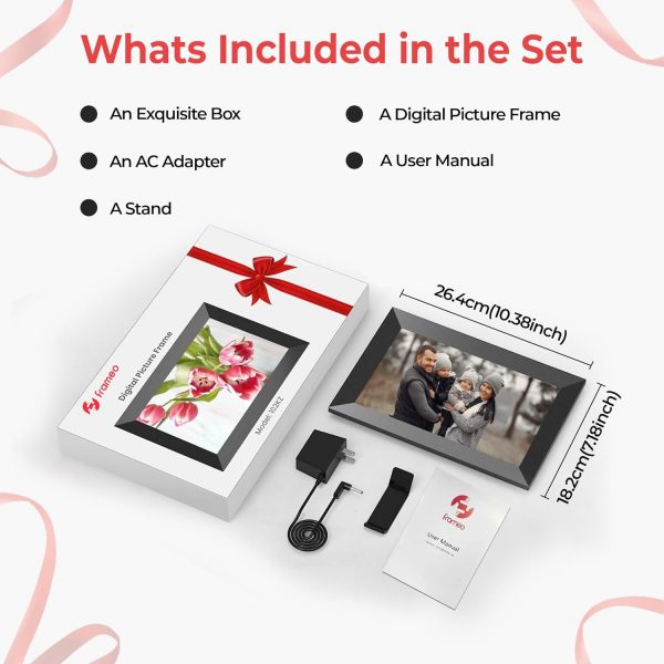 10.1 Inch WiFi Digital Photo Frame Built in 32GB Memory,1280... - Image 9