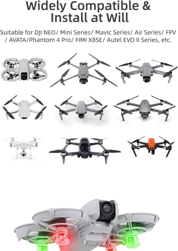 CERFFOOL Drone Strobe Light for DJI NEO Air 3S Mini 4 Pro 4 ... - Image 2