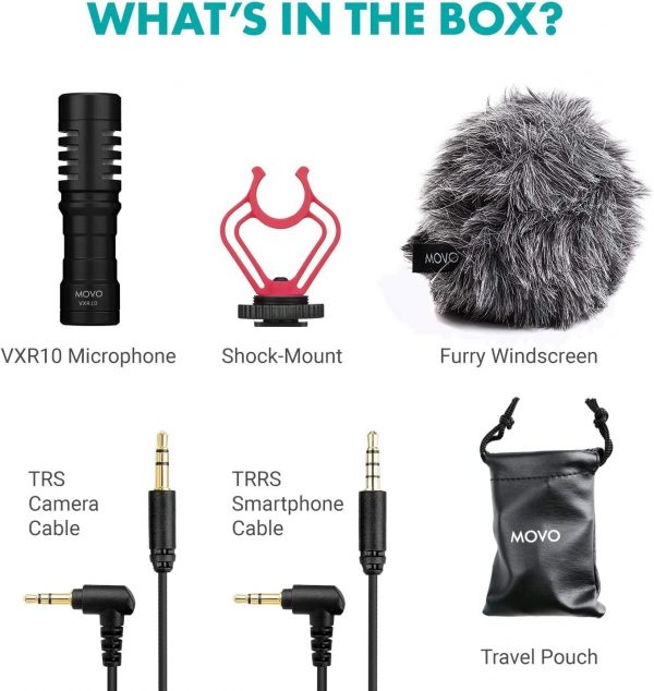 Movo VXR10 Universal Shotgun Mic for Camera - Camera Microph... - Image 3