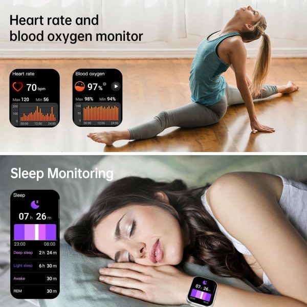 Smart Watch for Men Women, Answer/Make Call, 1.91"HD Screen ... - Image 7