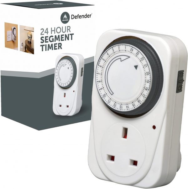 Defender 24 Hour Segment Timer Switch - Energy Saver Plug St... - Image 8