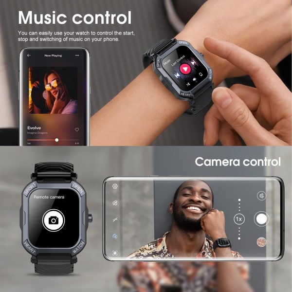 Smart Watch for Men Women, 1.85" HD Smartwatch (Answer/Make ... - Image 5