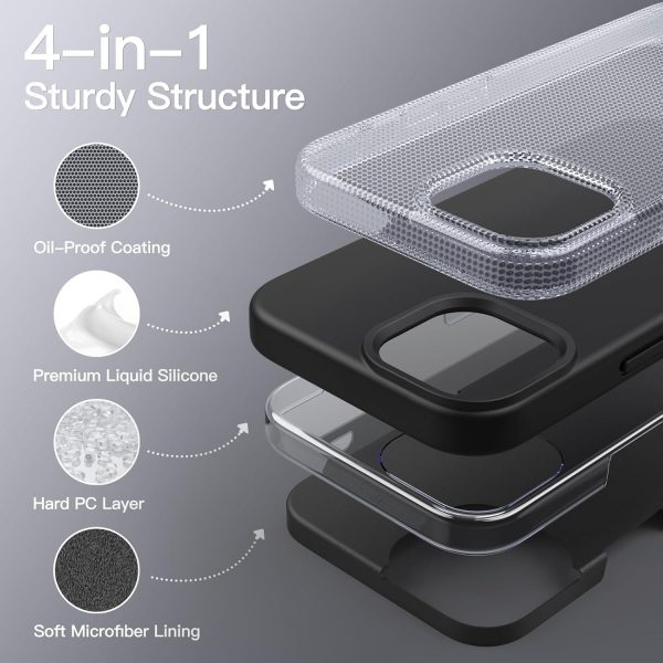JETech Silicone Case for iPhone 15 Pro 6.1-Inch, Silky-Soft ... - Image 4