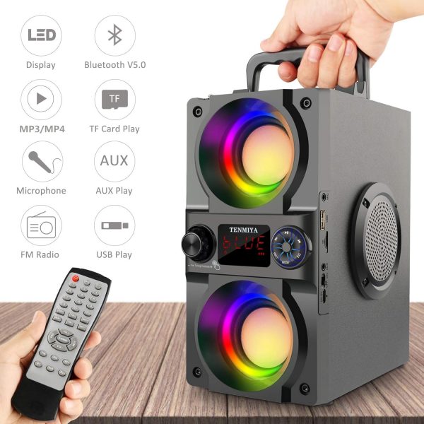 Bluetooth Speaker, 40W (60W Peak) Portable Wireless Speaker ... - Image 5