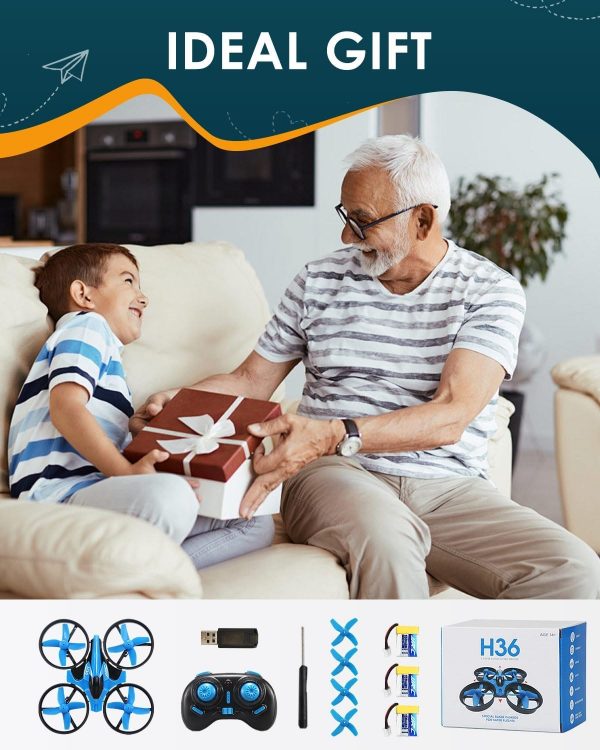 E-SMARTER Mini Drone for Kids, 360° Flip & Roll Toy Drone wi... - Image 7