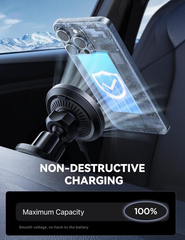 JOYROOM for Magsafe Car Mount Charger [15W Fastest Charging ... - Image 5