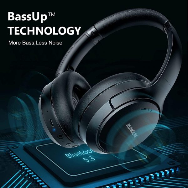RUNOLIM Hybrid Active Noise Cancelling Headphones, Wireless ... - Image 7