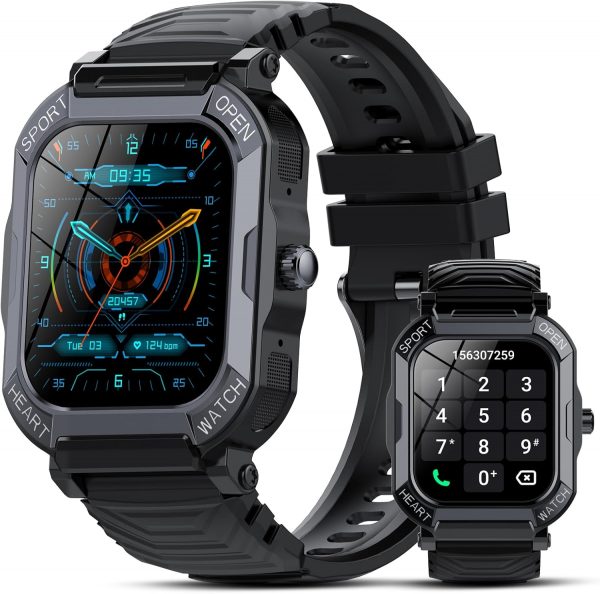 Smart Watch for Men Women, 1.85" HD Smartwatch (Answer/Make ... - Image 2