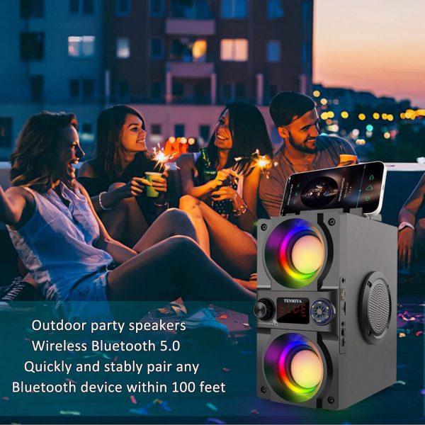 Bluetooth Speaker, 40W (60W Peak) Portable Wireless Speaker ... - Image 7