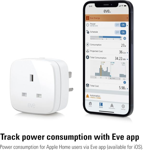 Eve Energy (Matter) - Smart Plug and Power Meter, app and vo... - Image 8