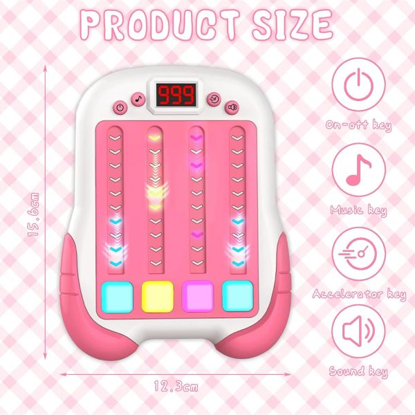 POPOYU Electronic Music Rhythm Game Machine Handheld,Upgrade... - Image 3
