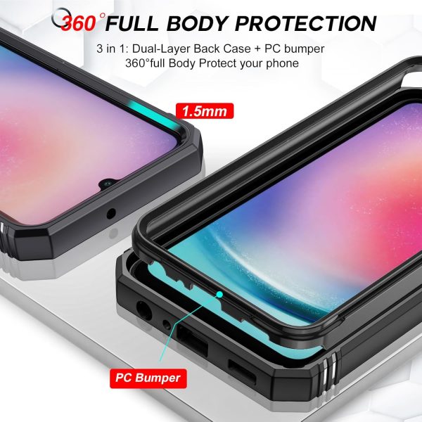 LeYi for Samsung Galaxy A25 5G Case with Camera Cover Slider... - Image 7