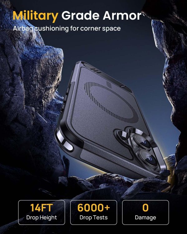 Lanhiem Magnetic for iPhone 16 Case with Privacy Screen Prot... - Image 3