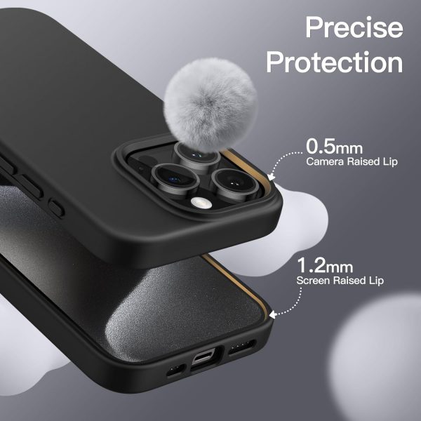 JETech Silicone Case for iPhone 15 Pro 6.1-Inch, Silky-Soft ... - Image 6