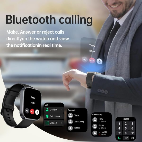 Smart Watch for Men Women, Answer/Make Call, 1.91"HD Screen ... - Image 4
