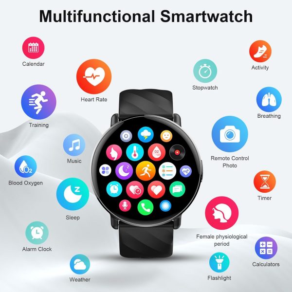 Smart Watch for Men Women with Call Text Reminder, 1.39" Scr... - Image 7