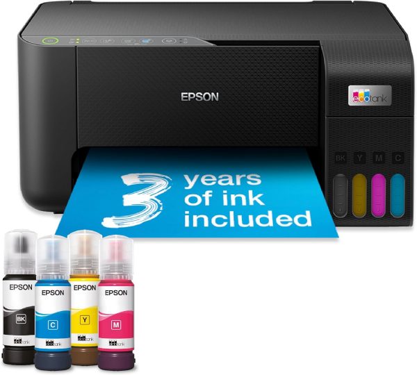 EcoTank ET-2860 A4 Multifunction Wi-Fi Ink Tank Printer, Wit... - Image 2