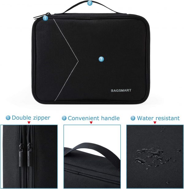 bagsmart Extra Large Double Layer Portable Travel Cable Orga... - Image 4