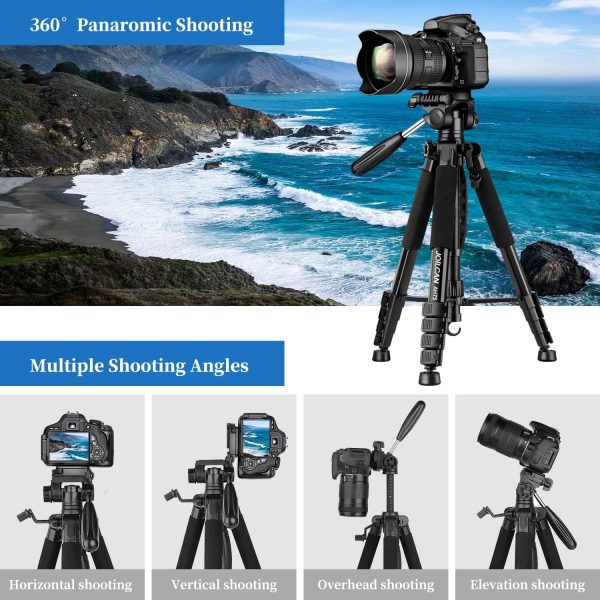 JOILCAN Camera Tripod for Canon Nikon, 74" Lightweight DSLR ... - Image 5