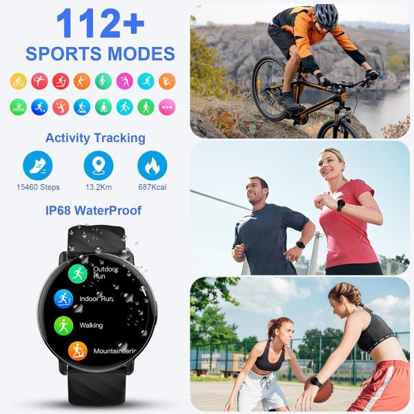 Smart Watch for Men Women with Call Text Reminder, 1.39" Scr... - Image 5