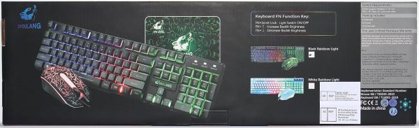 Gaming Keyboard and Mouse Set, 104 Keys UK Layout QWERTY Rai... - Image 12