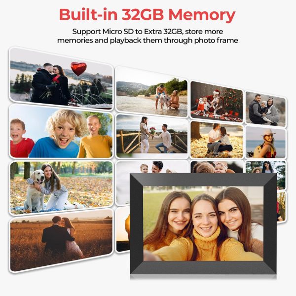 10.1 Inch WiFi Digital Photo Frame Built in 32GB Memory,1280... - Image 4