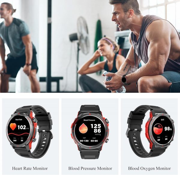 Smart Watch, 1.43''AMOLED 45mm Military Smartwatch Men Women... - Image 5