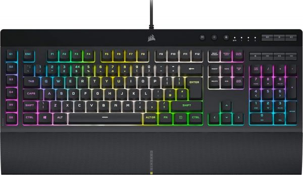 Corsair K55 RGB PRO XT Wired Membrane Gaming Keyboard QWERTY... - Image 3