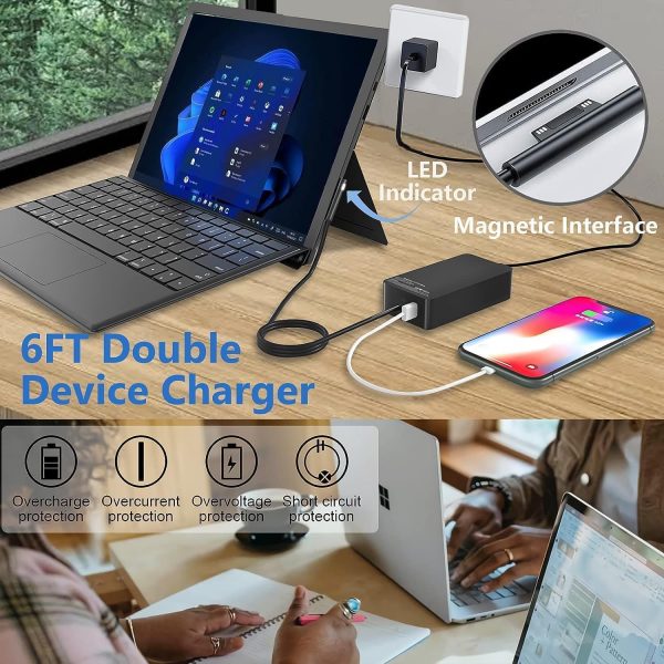 Surface Pro Charger for 65W Windows Microsoft Surface Pro 9 ... - Image 8