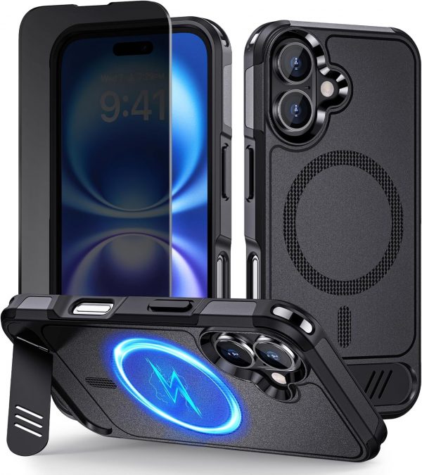 Lanhiem Magnetic for iPhone 16 Case with Privacy Screen Prot... - Image 2