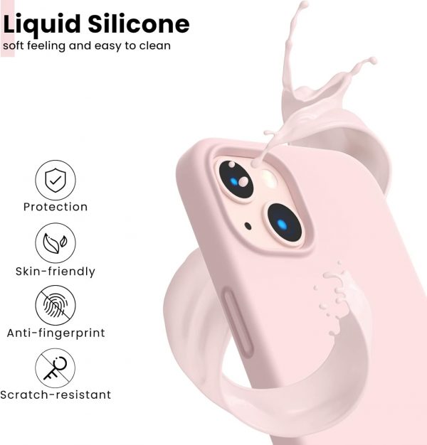 ORNARTO Shockproof Liquid Silicone Designed for iPhone 13 Ca... - Image 5