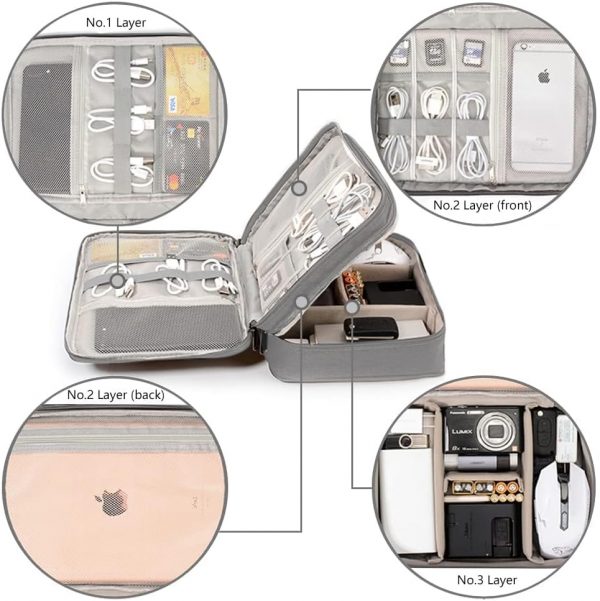 HCFGS Travel Cable Organiser Bag, Electronics Accessories Or... - Image 3