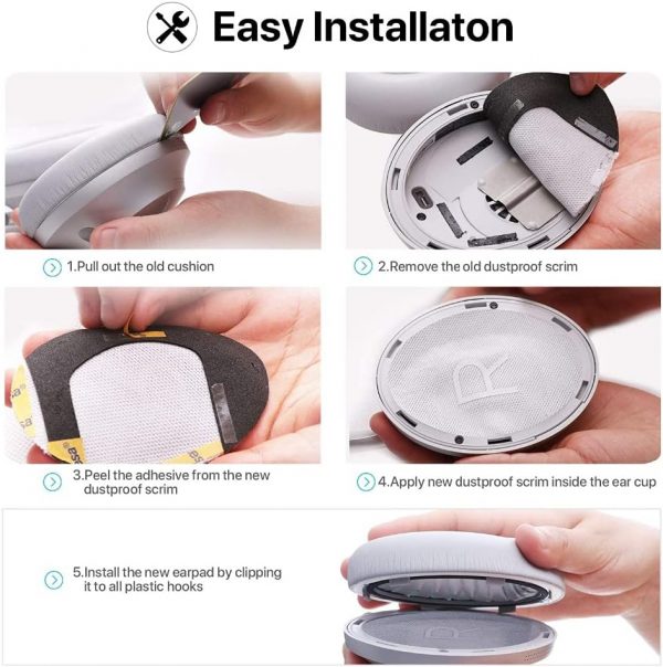 HRGTG Earpads Cushions for Bose 700 (NC700) Noise Cancelling... - Image 6